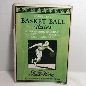 Antikes BasketBall Regelbuch 1926-27 Stall & Dean "selten" + Boxen & mehr - Bild 1 von 8