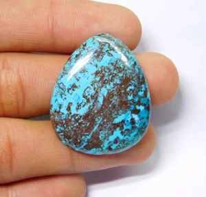 Piedra preciosa suelta cabujón crisocola 100 % natural para joyería 41 quilates ME-7873 - Imagen 1 de 6