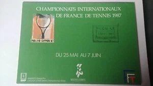 VTG Championnats internationaux de france de tennis '87 pamphlet Roland Garros - Picture 1 of 9