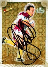 Signed 2008 Brisbane Broncos NRL Centenary Past Heroes Card - Gorden Tallis