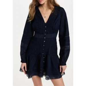 NEW Veronica Beard Addilyn Navy Dress Size 14 - Picture 1 of 5