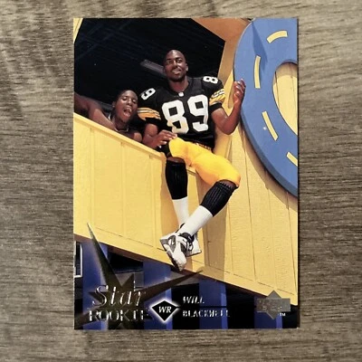1997 Upper Deck Football Card #22 Will Blackwell Rookie Pittsburgh Steelers NFL - Image 1 of 2