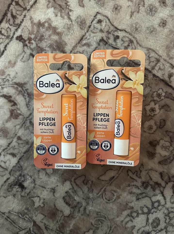 Balea Bálsamo Labial/Lápiz Chaps Dulce Tentación Fruta Aroma Set De 2, Edición Limitada Foto 1 de 1
