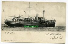 BELLONA DUTCH WARSHIP 1905 Nobel Prize Science Kamerlingh Onnes Leyden ship