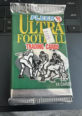 1991 Fleer Ultra Football Trading Cards Sealed Unopened Pack NFL FARVE🔥14 Cards - Image 1 of 2