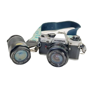 Cámara fotográfica Olympus OM10 35mm SLR con lente de correa de colección clásica repuestos reparación - Imagen 1 de 17