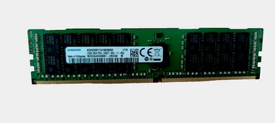 Samsung 32GB 2Rx4 DDR4 PC4-2400T ECC RDIMM Server Memory M393A4K40BB1-CRC - Image 1 of 3