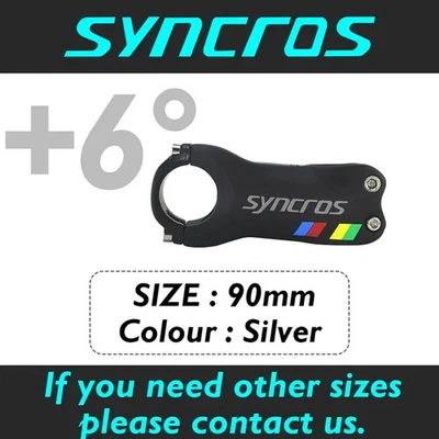 Peças de mountain bike Syncros haste de carbono BMX 6/17 graus 31,8*90mm - Imagem 1 de 4