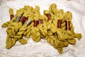 39 BULK LOT LeeWards  Persian 100% Wool Yarn Needlepoint Crewel Yellow Gold 1097 - Picture 1 of 5