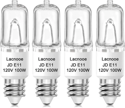 JDE11 120V 100W Halogen Light Bulbs (Replacement E11 LED Bulb), T4 Warm White  - Image 1 of 4