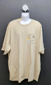 Carhartt Loose Fit Heavyweight Short Sleeve Pocket Men T Shirt 5XL Beach Heather - Picture 1 of 8