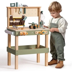 Robud Wooden Tool Bench Toddler Construction Workshop Creative Learning Toy Gift - Picture 1 of 9