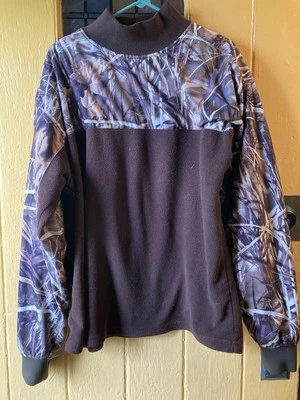 Drake Hunting Pullover Men's Sweatshirt Large Turtleneck Waterfowl Mossy Oak - Image 1 of 4