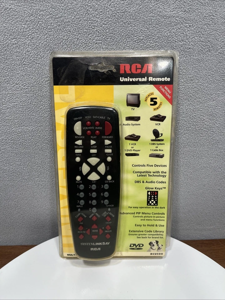 RCA RCU500 System Link 5 AV Universal Remote Control