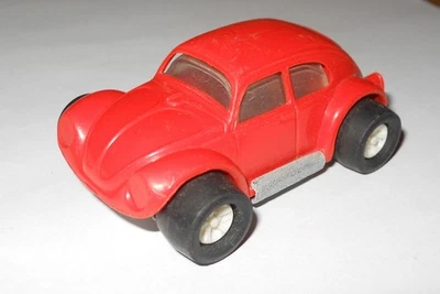 Vintage Tonka Mini Volkswagen VW Beetle Bug Car Orange- Made in USA - Image 1 of 3