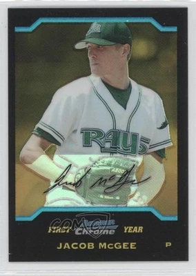 Bowman Draft 2004 cromo refractor dorado/50 Jake McGee Jacob #BDP117 novato radiocontrol Foto 1 de 2