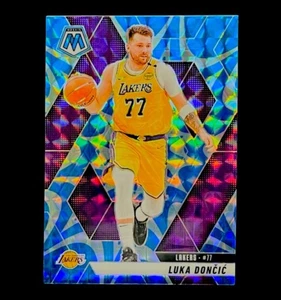 LUKA DONCIC BLUE EXPLOSIVE REFRACTOR HOLO PRIZM Non Auto - Los Angeles LAKERS - Picture 1 of 6