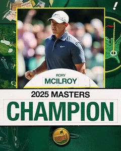 Rory McIlroy gewinnt das Masters 2025 bei Augusta National - 4x6 Hochglanz Foto - Bild 1 von 1