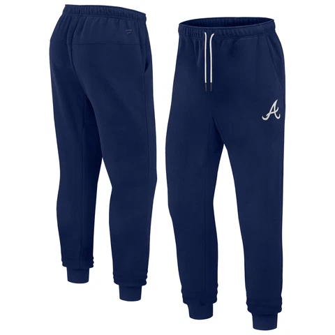Unisex Fanatics Signature Navy Atlanta Braves Super Soft Fleece Jogger Cover