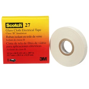 Scotch 1/2 in. W X 66 ft. L White Rubber Glass Cloth Electrical Tape - Picture 1 of 1