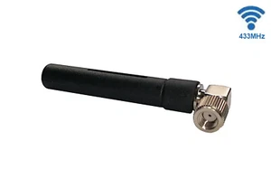 Conector RP-SMA niquelado ángulo recto de 433 MHz 7 cm 3dBi, por ejemplo, módem inalámbrico - Imagen 1 de 6