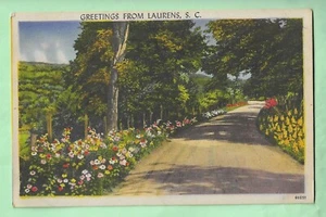 LAURENS, SOUTH CAROLINA. GRUSS AUS. UNBENUTZT. - Bild 1 von 2