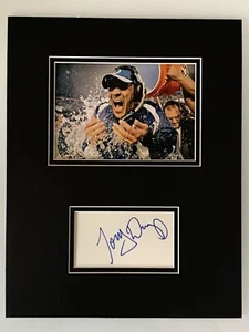 NFL LEGEND TONY DUNGY Signed Autographed Matted Photo w/cut 11"x14" - Picture 1 of 2
