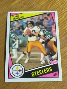 1984 Topps Football #162 Pittsburgh Steelers QB Terry Bradshaw Ex-NrMt - Picture 1 of 2