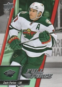 ZACH PARISE - Wild - 2015/2016 Upper Deck Full Force Hockey Series - Card No. 96 - Picture 1 of 2