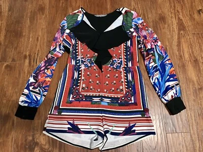 Pantalones Cortos Mameluco Clover Canyon Para Mujer Multicolor Boho Chic Talla Mediana ¡NUEVOS SIN ETIQUETAS! Foto 1 de 3