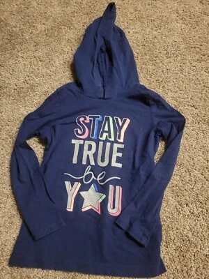 Carters Kids Hoodie Long Sleeve Shirt Girls Size 6/6x Used - Image 1 of 2