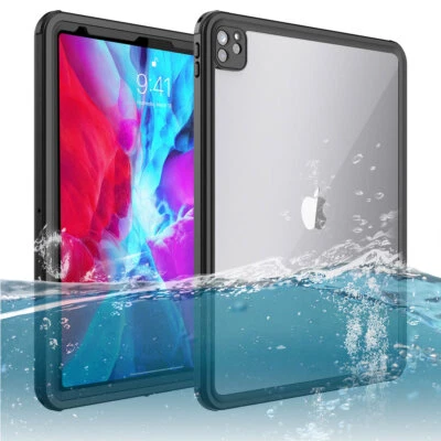 Waterproof Case for iPad Pro 12.9 inch 4th Gen 2020 Shockproof Heavy Duty Cover - Image 1 of 4