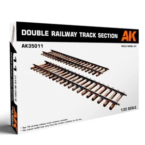 AK Interactive Double Railway Track Section 1/35 AK35011 - Picture 1 of 3
