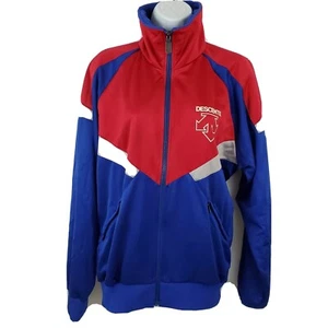 Descente Japanese Track Jacket Mens Size L Red Blue - Picture 1 of 8