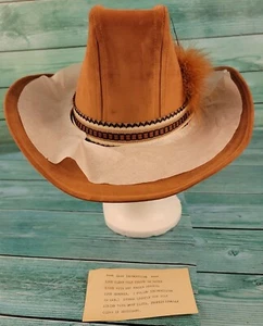 🔥New Vintage Suede Cowboy Hat in box Size Medium🔥 - Picture 1 of 10