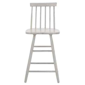 May 25 in. Grey Mid-Back Wood Frame Counter Stool with Foot Rest - Picture 1 of 6