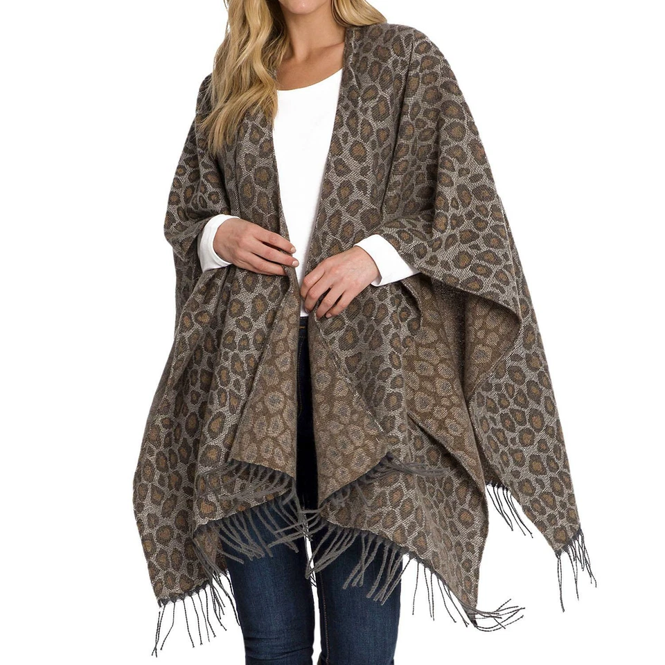 Women's Woolrich Cozy Blanket Wrap Leopard Print One Size