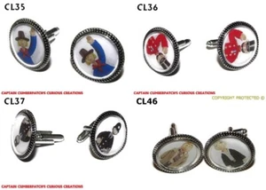 steampunk cufflink Camberwick Green Life on Mars Windy Miller Gene Hunt #CL35-7 - Picture 1 of 13