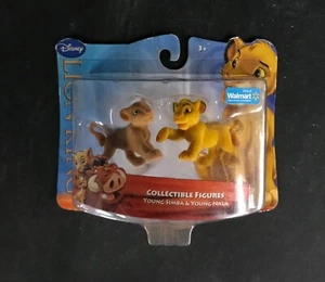 Disney Lion King Young Simba & Nala (2011) Just Play Flocked Mini Figure Set - Picture 1 of 2