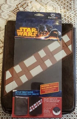 Star Wars Chewbacca Furry Zip Flip Tablet Sleeve Case for Universal Tablet iPad - Image 1 of 3