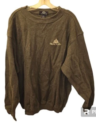 Vantage VTG Trump Plaza Grey Mens XL Embroidered Sweatshirt NWOT 100% Cotton  - Image 1 of 4