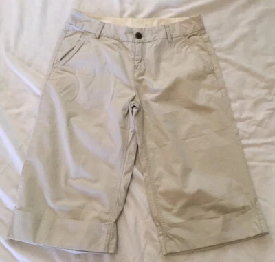 ** HURLEY ** Cropped Capri Khaki Lightweight Pants ~ Size 7 ~ 30x16 - Image 1 of 4