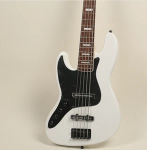 Custom Left-handed Electric Bass Guitar 5-string JB White Color Chrome Hardware  - Picture 1 of 5