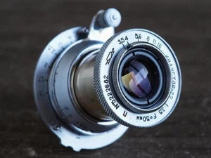 Industar-22 rojo “P” 50mm f/3.5 LTM/LSM M39 №5222682 grabado “para la ampliadora” - Imagen 1 de 8