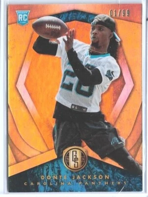 2018 GOLD STANDARD DONTE JACKSON ROOKIE CARD RC #198 ~ 01/99 UNIQUE ~ LSU LEGEND - Image 1 of 2