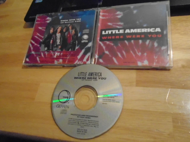 RARE PROMO Little America CD single Where Were You ROCK Paul Sabu ONLY CHILD '89 Foto 1 de 1