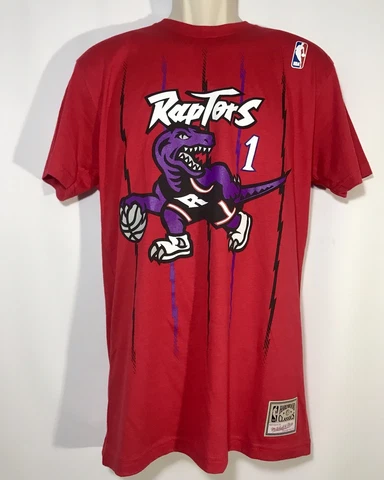 MITCHELL & NESS NBA HWC Reload 2 Tracy McGrady Raptors Men'sName & NumberTee Red Cover