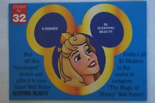 Classic Magic of Disney 1992 Dynamic Mickey Mouse Ears Sticker Sleeping Beauty