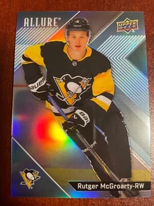 24-25 UPPER DECK ALLURE EXTENDED ROOKIE - RUTGER MCGROARTY #AR-RM PENGUINS - Imagen 1 de 2