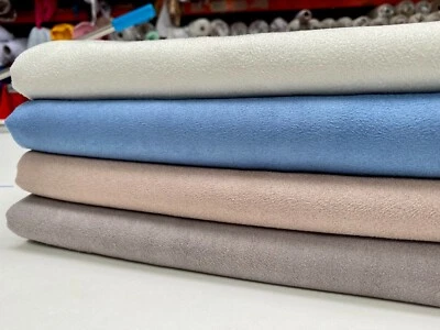 BLACKOUT Faux Suede Polyester Fabric For Curtains Upholstery 280cm Wide - Image 1 of 3